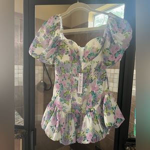 Lovers and Friends floral mini dress NWT size Small $60